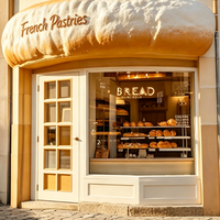 Insegna Pubblicitaria 3D Personalizzata in Acrilico Solido Non Illuminata con Logo in Rilievo per Panetterie e Pasticcerie, Impermeabile IP65
