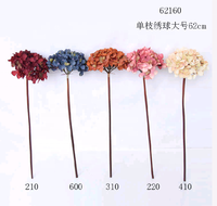 Bunga Hydrangea Palsu Hydrangea Bunga Sutra untuk Dekorasi Rumah Karangan Bunga Pernikahan DIY
