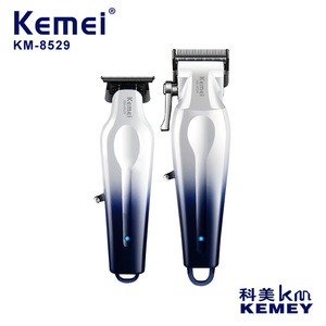 Tondeuse à cheveux Kemei Km-8529, longueur réglable, moteur sans balais, chargement USB, tondeuse professionnelle pour hommes et animaux domestiques - Product Image 2