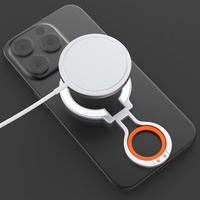Support de téléphone magnétique LP en gros, rotatif à 360°, pliable, en alliage de zinc, avec grip en silicone, aimant N52, 60x70mm, logo personnalisé OEM