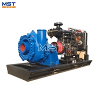 Pompa lumpur kerikil sungai pengerukan kotoran mesin Diesel 15 HP 3 inci pompa kerikil pasir sentrifugal Sungai diesel