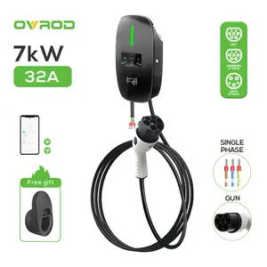 Ovrod Shenzhen caricabatterie per emergenza Ev 220V 7Kw 32A versione per la casa di veicoli ad energia veloce Ev caricabatterie rapido caricabatterie elettrico