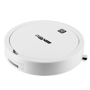 Clean <b>Robot</b> ES330 <b>Mini</b> <b>Robotic</b> Vacuum Cleaner Battery Powered Sweeping Suction Mopping Random Navigation Ivory White - Product Image 1