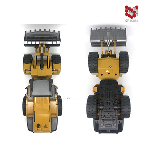 <span class=keywords><strong>HUINA</strong></span> <span class=keywords><strong>1583</strong></span> 1:14 22 canaux RC alliage Bulldozer modèle télécommande chargeuse sur pneus camion Construction camion voiture avec lumière et son - Product Image 5
