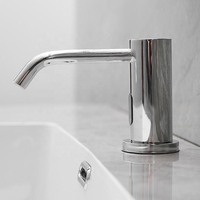 HLK Manufacturer Supply Touchless Copper Foam Faucet Anti-bacterial Automatic Sensor Soap Dispenser Single Hole Bedroom Use