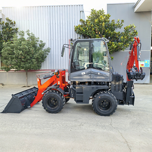 Mini-tracteurs agricoles EPA avec chargeur arrière et pelle hydraulique efficaces, mini-chargeur 4x4 - Product Image 2