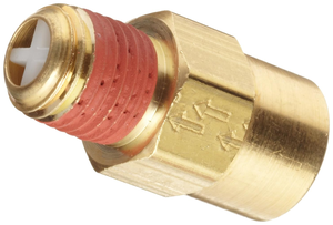 Vanne à <span class=keywords><strong>clapet</strong></span> à bille en laiton NPT <span class=keywords><strong>1</strong></span>/<span class=keywords><strong>4</strong></span> pouce - Filetage femelle x mâle, étanchéité à bulles et prévention fiable du reflux pour les systèmes industriels - Product Image 2