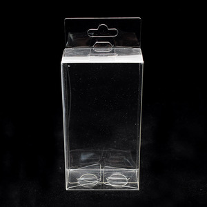 Boîte en plastique PET étanche transparente personnalisée petite boîte d'emballage pliable suspendue pour aliments bonbons cadeau bijoux cosmétique - Product Image 3