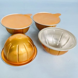 <span class=keywords><strong>Capsule</strong></span> en aluminium de haute qualité de 41 ml, dorée, pour <span class=keywords><strong>Dolce</strong></span> <span class=keywords><strong>Gusto</strong></span>, masque facial pour les mains et les pieds, poudre, emballage scellé avec couvercle - Product Image 1