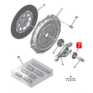 9676898980 Pièces automobiles Fourchette d'<span class=keywords><strong>embrayage</strong></span> Bague de fourche d'<span class=keywords><strong>embrayage</strong></span> pour Peugeot 3008 307 308 408 508 Citroën C3XR C4L C4SHIJIA C5 SHIJIA - Product Image 2