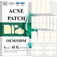 Patchs Hydrocolloïdes Transparents Anti-Acné en Stock – Grande Taille, Discrets, Couvrants pour le Maquillage, Individuels
