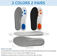 Semelles 4D Cloud pour Hommes : Confort Sportif, Amorti Talon et Avant-Pied, Soutien de la Voûte Plantaire pour la Course et le Basketball