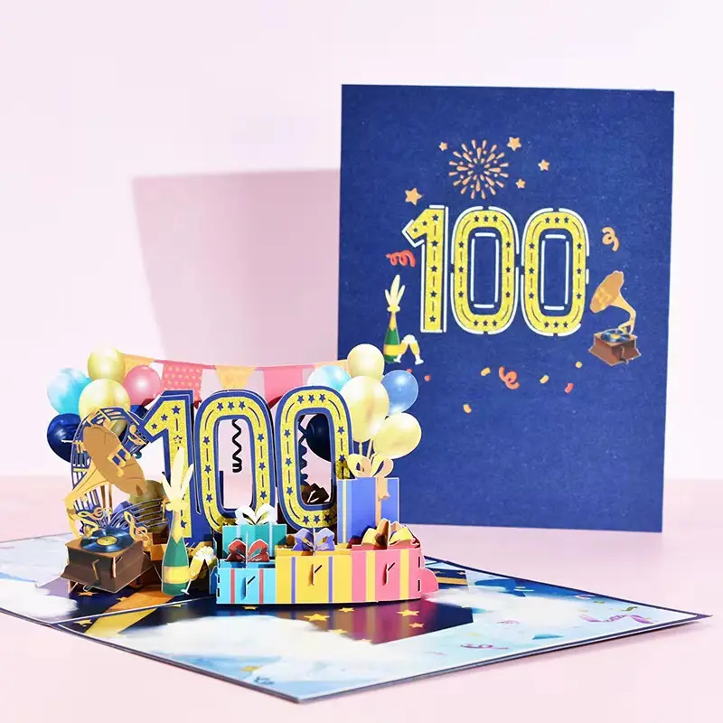 발송 준비 뜨거운 판매 맞춤형 로고 봉투 생일 축하 카드