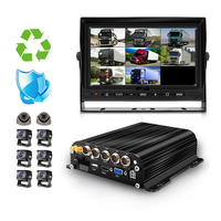 Kit de surveillance CCTV 7 pouces 8 canaux Bus Voiture Taxi Camion Carte SD 128G Mdvr Système de caméras de sécurité