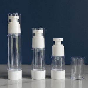 Wholesale Lotion <b>Bottle</b> Round Cream Liquid Serum <b>Travel</b> <b>Clear</b> 100ml Spray Plastic Containers Cosmetic Airless Pump <b>Bottle</b> - Product Image 4