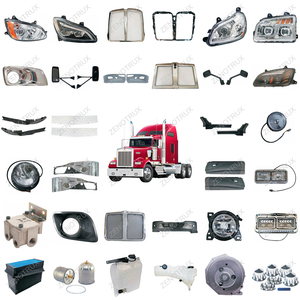 Ensemble de pare-chocs avec centre chromé sans trou pour feux antibrouillard compatible avec <span class=keywords><strong>Cascadia</strong></span> - Product Image 5