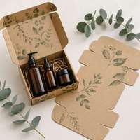 Ensemble de boîtes d'emballage en papier pliables pour produits de vente au détail variés avec inserts, carton de luxe de qualité supérieure