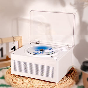 <span class=keywords><strong>Lecteur</strong></span> <span class=keywords><strong>CD</strong></span> rétro en bois avec son HIFI 3D, haut-parleurs stéréo 5Wx2, interface <span class=keywords><strong>audio</strong></span> 3,5 mm pour l'écoute <span class=keywords><strong>audio</strong></span> à domicile - Product Image 2