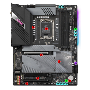 GIGABYTE <span class=keywords><strong>B660</strong></span> <span class=keywords><strong>AORUS</strong></span> MASTER DDR4 (รุ่นที่ 1) เมนบอร์ดรองรับหน่วยความจำ DDR4 128G และซ็อกเก็ต LGA 1700 สำหรับเล่นเกม - Product Image 5