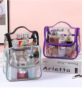 Bolsa de Maquillaje Portátil Simple Coreana, Ligera, para Viaje, con Compartimento para Cepillo y Pasta de Dientes, de Malla, de Fábrica BSCI - Product Image 6