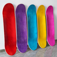 7.75 ''8.0'' 8.25 ''8.5'' Pro en bois personnalisé 7ply Canadian Maple Skate Blank Skateboard Deck