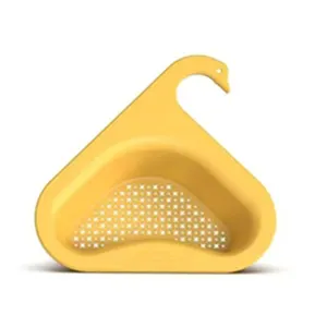 Household Triangle Cat Ear Sink Basket Silicone Frying Strainer Escova Dreno Filtro Cesta Colander Dobrável Para Sobre A Pia