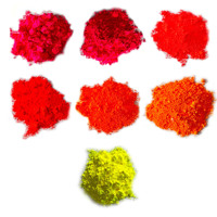 Poudre de Pigment Fluorescent Néon UV ZVMR de Qualité Supérieure, 7 Couleurs, en Vrac pour Résine Époxy, Art et Aquarelle - 1kg MOQ