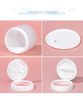 Crème Cosmétique, Tampon Tonifiant, Emballage en Coton, Bouchon Rabattable, Pots en Plastique, Film Thermoscellant, Pince à Épiler, Contenants pour Lotion Corporelle 100ml