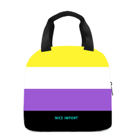 Sac à déjeuner arc-en-ciel Lithosexual pour femmes et hommes, sac fourre-tout réutilisable, sacs à déjeuner isothermes pour le travail, le pique-nique, l'école ou les voyages