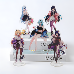 Présentoir de figurines d'anime imprimées sur mesure arc-en-ciel en acrylique transparent holographique avec logo personnalisé Artisanat en plastique - Product Image 5
