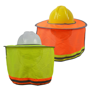 <span class=keywords><strong>Casque</strong></span> de sécurité de <span class=keywords><strong>chantier</strong></span> haute visibilité, respirant, léger, avec visière en maille et protection de nuque, réfléchissant, jaune/<span class=keywords><strong>orange</strong></span>, personnalisable - Product Image 3