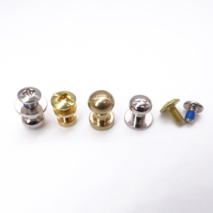 Barriles y tornillos de encuadernación de bajo perfil de acero Remache de cabeza de domo Postes de encuadernación de remache ciego de aluminio - Product Image 6