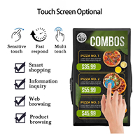 YINGLUX Pantalla LCD de 21.5 Pulgadas y 1000nits de Alto Brillo, Cartel Digital para Mochilas, Reproducción Automática de Anuncios para Tiendas Minoristas, Centros Comerciales y Ascensores