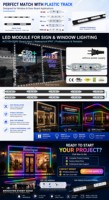 Modul LED Tahan Air 3W Tegangan Tinggi AC 110V 220V Tanpa Perlu Driver untuk Penerangan Rambu LED dan Penerangan Huruf Rambu