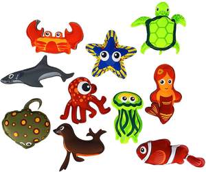 Juego de juguetes de neopreno con forma de Animal para niños, <span class=keywords><strong>piscina</strong></span> de agua, playa, venta al por mayor - Product Image 3