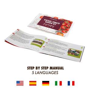 Urban Leaf Indoor Herb Garden Starter Kit con maceta de madera para uso doméstico o al aire libre incluye plántulas de tomate cherry - Product Image 3