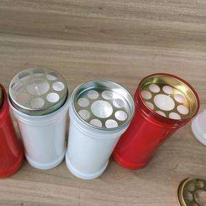 Candele di cera Paraff con coperchio di ferro scavato per il funerale e il ricordo della sepoltura - Product Image 2