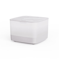 Diffuseur d'arômes ultrasonique en bois grainé de qualité supérieure, 800 ml, humidificateur d'air silencieux avec lumière LED de nuit à 7 couleurs pour la maison, la chambre à coucher