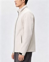 Veste d'hiver chaude à coque rigide monocouche unisexe, extensible dans 4 directions, fermeture éclair, imperméable, respirante, coupe-vent, randonnée, escalade, plein air