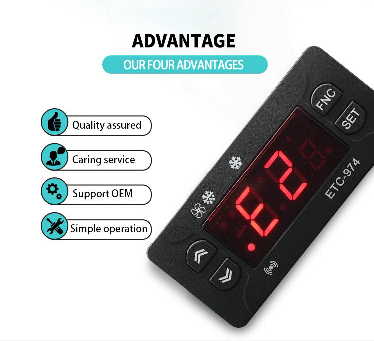 Digital delta temperature controller ETC-974 Fridge freezer digital thermostat temperature 110V 230V(图2)
