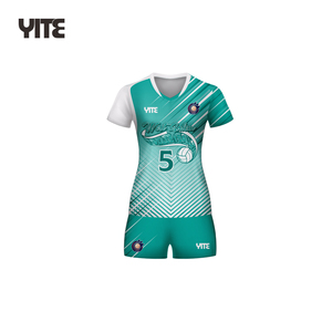 Maillot de volley-ball personnalisé avec logo, dernier modèle, 100% polyester, 160g, imprimé par sublimation, ensemble de vêtements pour femmes - Product Image 2