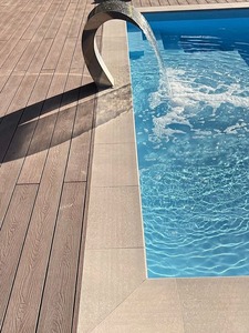 3D Emboss ngoài trời WPC <span class=keywords><strong>Composite</strong></span> <span class=keywords><strong>decking</strong></span> cho hồ bơi tùy chỉnh bên ngoài không thấm nước chống cháy bằng gỗ WPC <span class=keywords><strong>decking</strong></span> cho nhà - Product Image 4