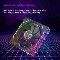 Vente directe usine : Ventilateur de châssis Prism 7 PRO ARGB avec roulement fluide, synchronisation de l'éclairage, dissipateur thermique silencieux en plastique pour PC de bureau