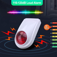 Sirène d'alarme extérieure intelligente Tuya WiFi, alarme forte 120 dB, système de sécurité sans fil compatible avec Alexa Google PST-SN31