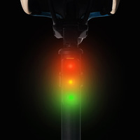 Luz Trasera LED de Tres Colores para Bicicleta, Carga USB, Advertencia de Seguridad para Ciclismo al Aire Libre, Luz de Tráfico, Material ABS, Diseño Creativo