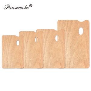 Paletas de bandeja de pintura con logotipo personalizado, paletas de <span class=keywords><strong>madera</strong></span> cuadradas profesionales para pintar, fácil de limpiar - Product Image 6