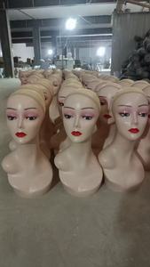 Nữ mannequin đầu tóc giả hiển thị mô hình mà không cần vai trang điểm chiếc khăn Tóc Giả Mũ mặt nạ Sunglass hat tóc tóc giả hiển thị đứng - Product Image 6