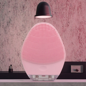 Brosse nettoyante électrique pour le visage en silicone BALLUS, à tenir à la main, pour un nettoyage en profondeur des pores, avec brosse vibrante pour femmes - Product Image 3