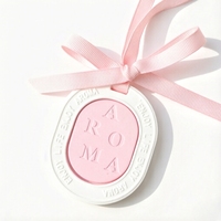 Diffuseur d'huiles essentielles pour la maison, fabrication artisanale, en porcelaine et céramique, pendentif parfumé pour voiture, désodorisant d'air