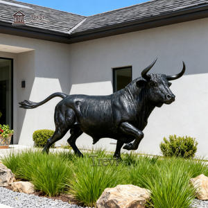 Patung Banteng Tembaga Ukuran Asli TREVI, Patung Banteng Perunggu untuk Dijual untuk Dekorasi Luar Ruangan Rumah dan Kebun - Product Image 4